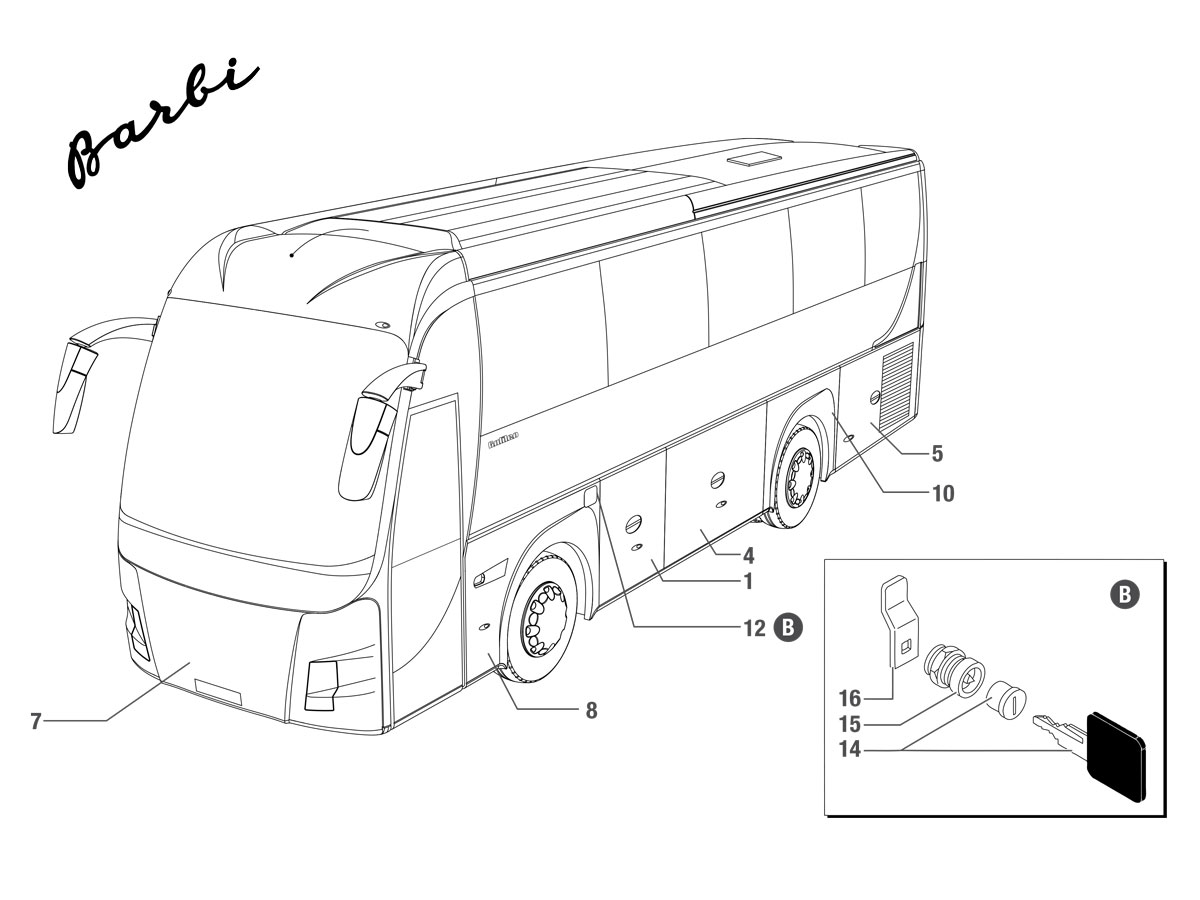 BARBI COACH AND BUS | Ricambi Galileo